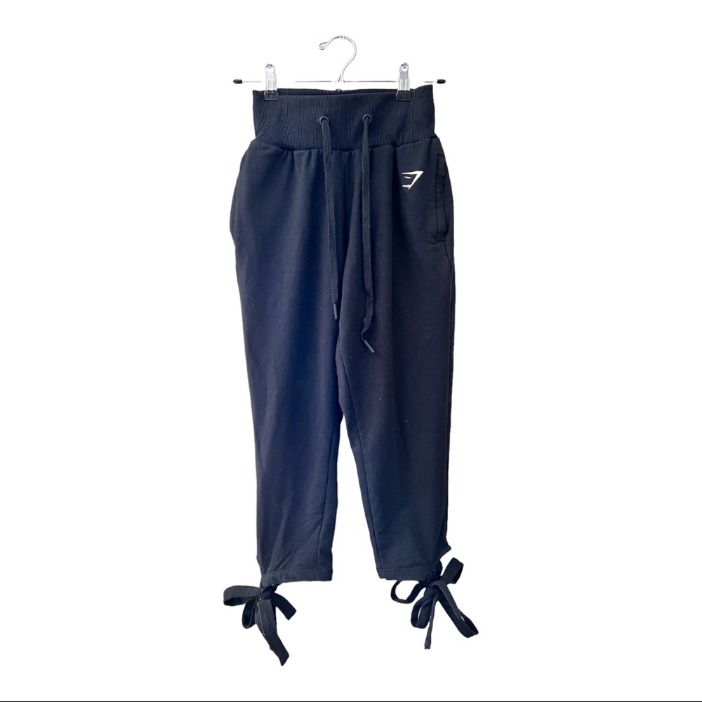 Gymshark ark Women's  high waisted wrap ankle joggers black Size XS - Picture 3 of 10